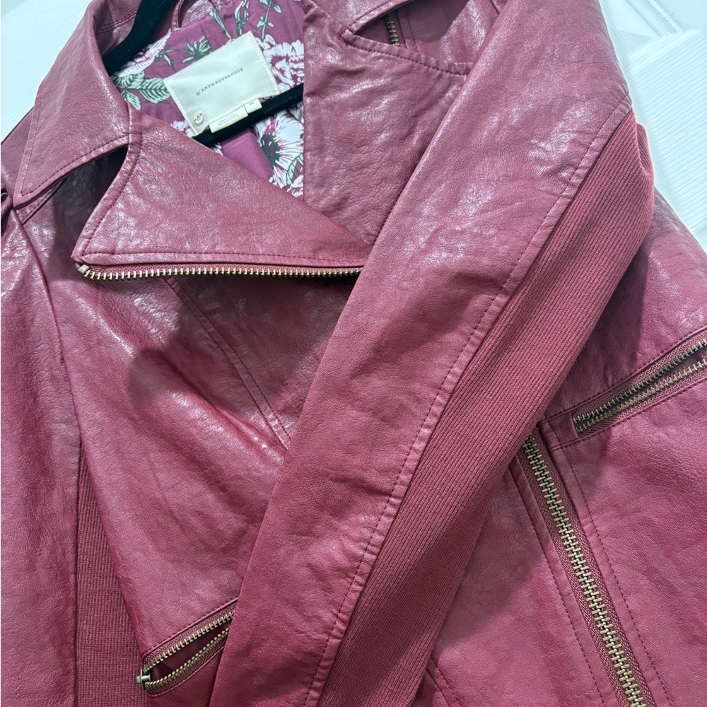 Anthropologie Deep Red Jacket - Picture 9 of 10
